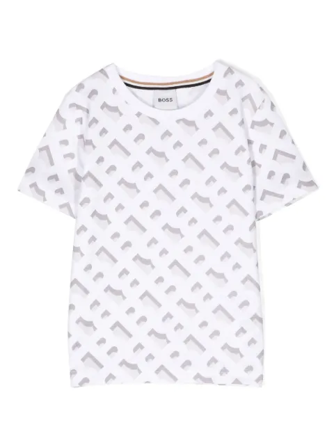 BOSS Kidswear logo-print cotton T-shirt