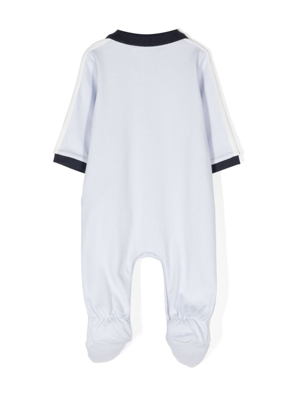 BOSS Kidswear Katoenen pyjama met logoprint Blauw