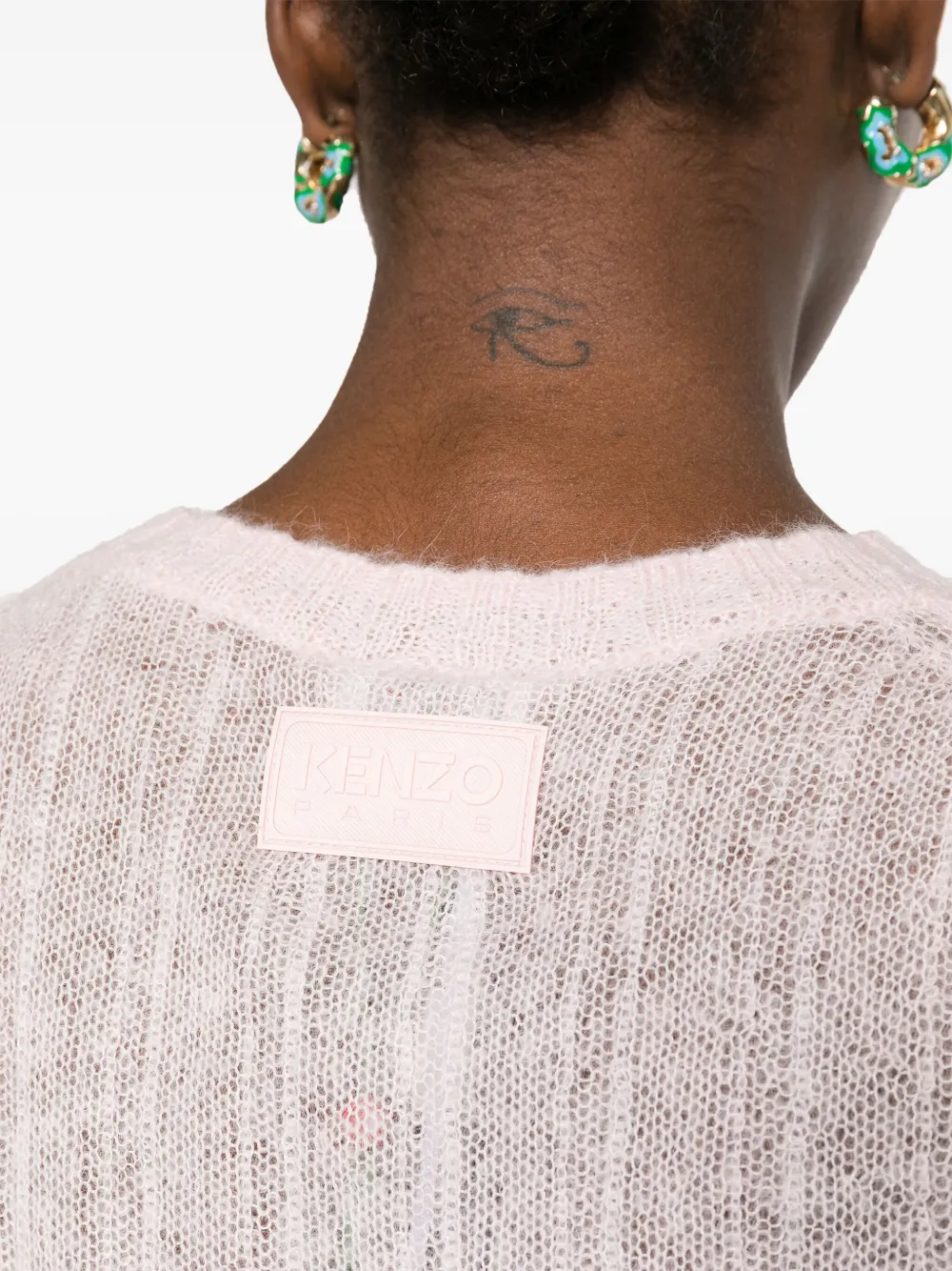 Kenzo Semi-doorzichtige trui Roze