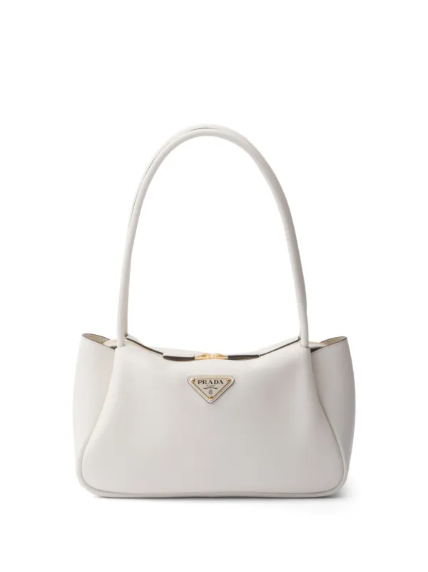 Prada triangle logo online shoulder bag