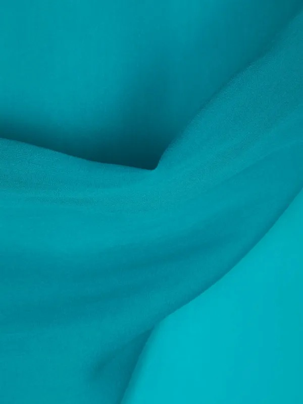 Alberta Ferretti chiffon-crepe Silk Scarf | Blue | FARFETCH PT