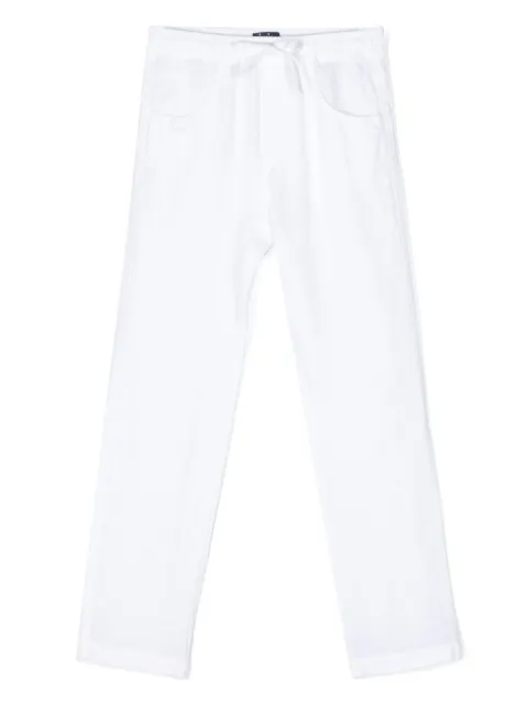 Il Gufo drawstring-fastening linen trousers