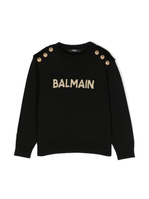 logo-patch embossed-buttons jumper