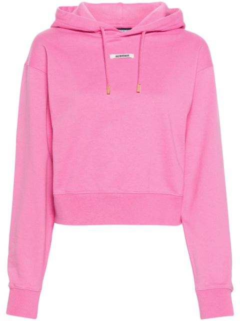 Jacquemus Le Hoodie Gros Grain cotton top