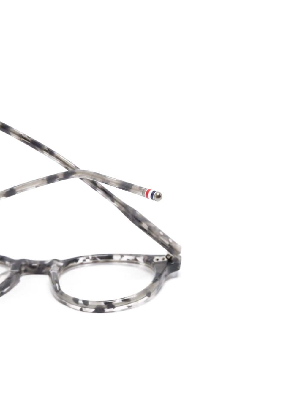 Shop Thom Browne Pantos-frame Glasses In 灰色
