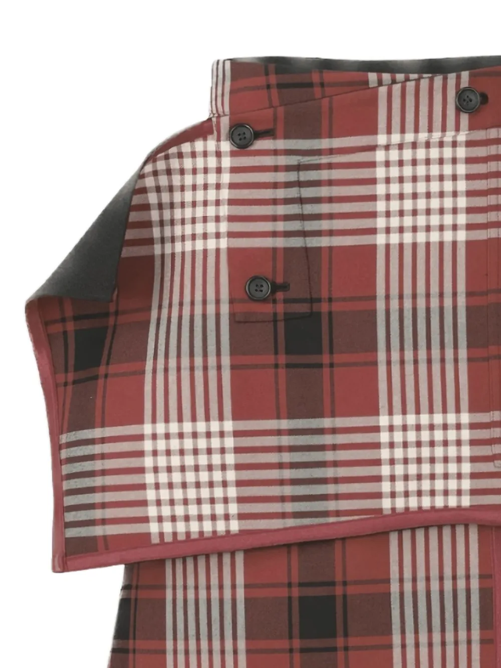 Issey Miyake check-print midi skirt | A-Line Skirts | Image 2