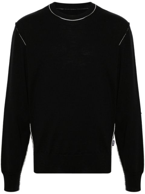 MM6 Maison Margiela Gauge 12 contrasting-trim jumper Men