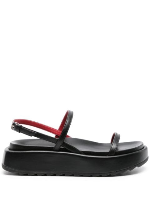Plan C chunky-sole leather sandals