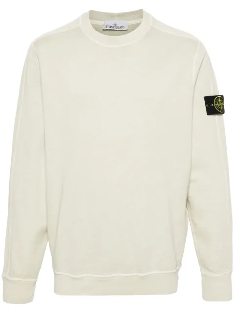 Stone Island Compass-badge cotton sweatshirt