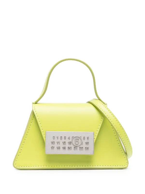 MM6 Maison Margiela Mini Numeric Leather Bag | Green | FARFETCH MM6 Maison Margiela Mini Numeric Leather Bag | Green | FARFETCH