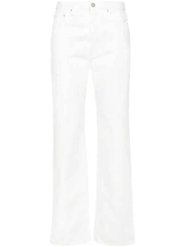 【Toteme】 Mid-riseストレートジーンズ TOTEME mid-rise Straight Jeans | White | FARFETCH