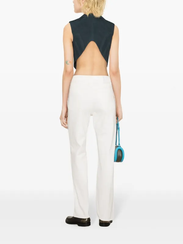 TOTEME mid-rise Straight Jeans | White | FARFETCH