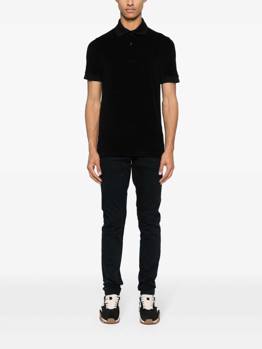 Shop Tom Ford Selvedge Slim-cut Jeans In 蓝色