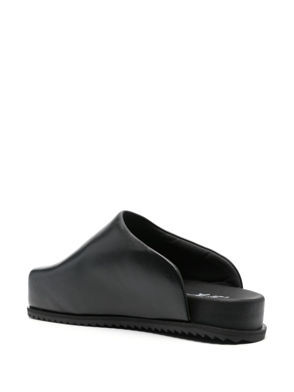 Shop Yume Yume Truck Leather Slippers In Black