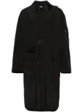Random Identities single-breasted padded coat - Black
