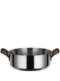 Alessi Edo Low Casserole stainless-steel saucepan (24cm) - Silver