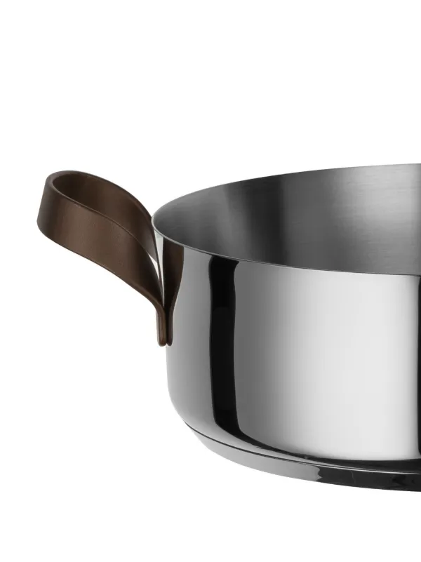 Alessi Edo Low Casserole ステンレス鍋24cm | シルバートーン