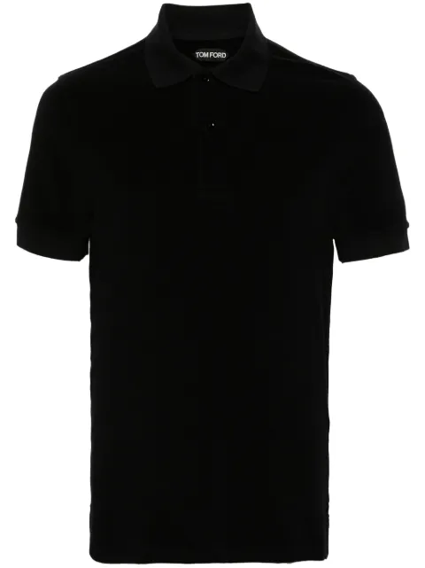 TOM FORD towelling cotton-blend polo shirt