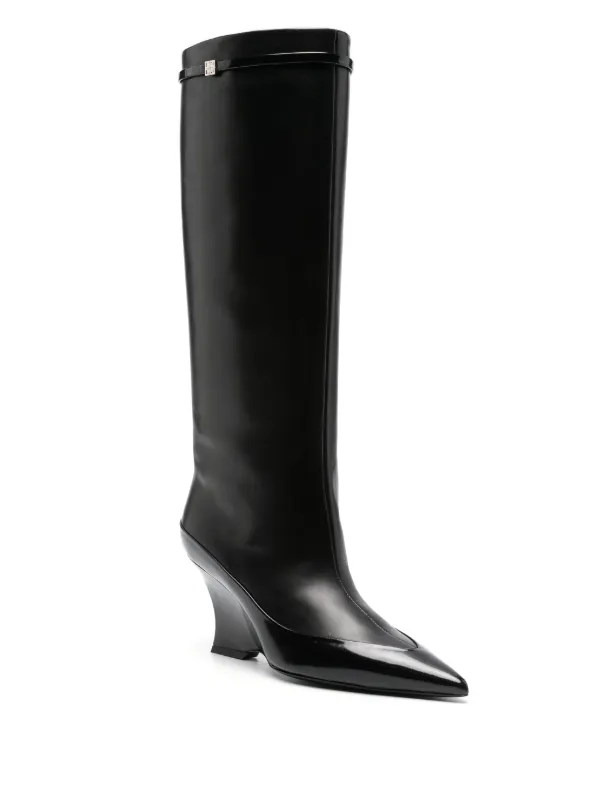 Givenchy Raven 80mm Leather Boots Black FARFETCH CA