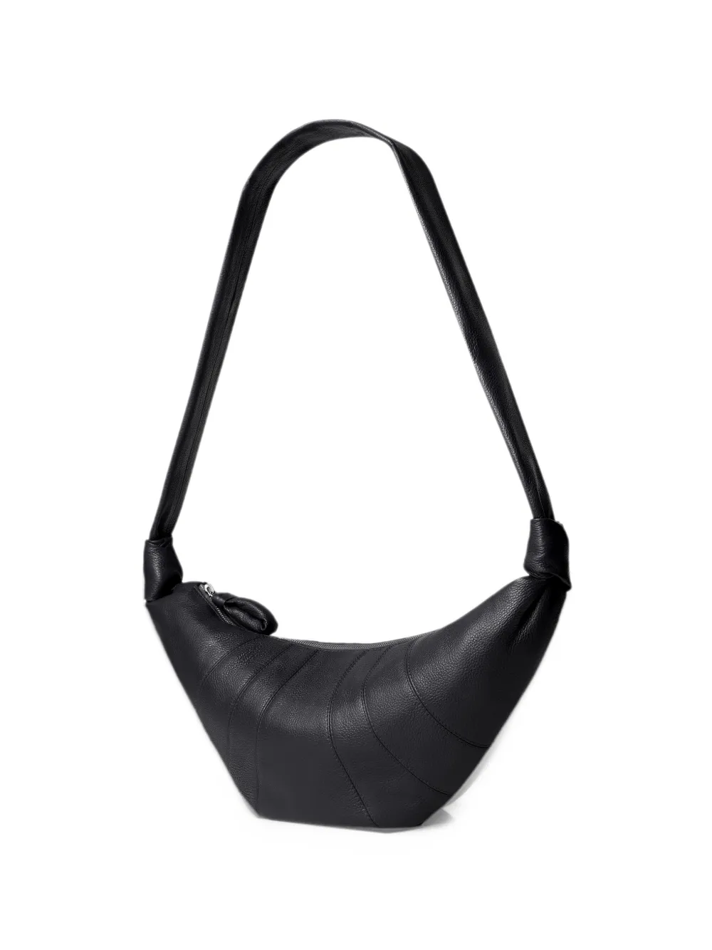 LEMAIRE medium Croissant bag in leather | Black | Image 1
