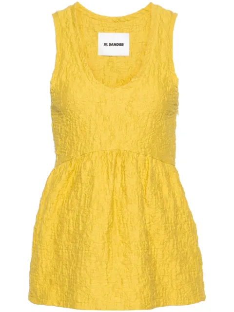 Jil Sander gaufre cotton tank top