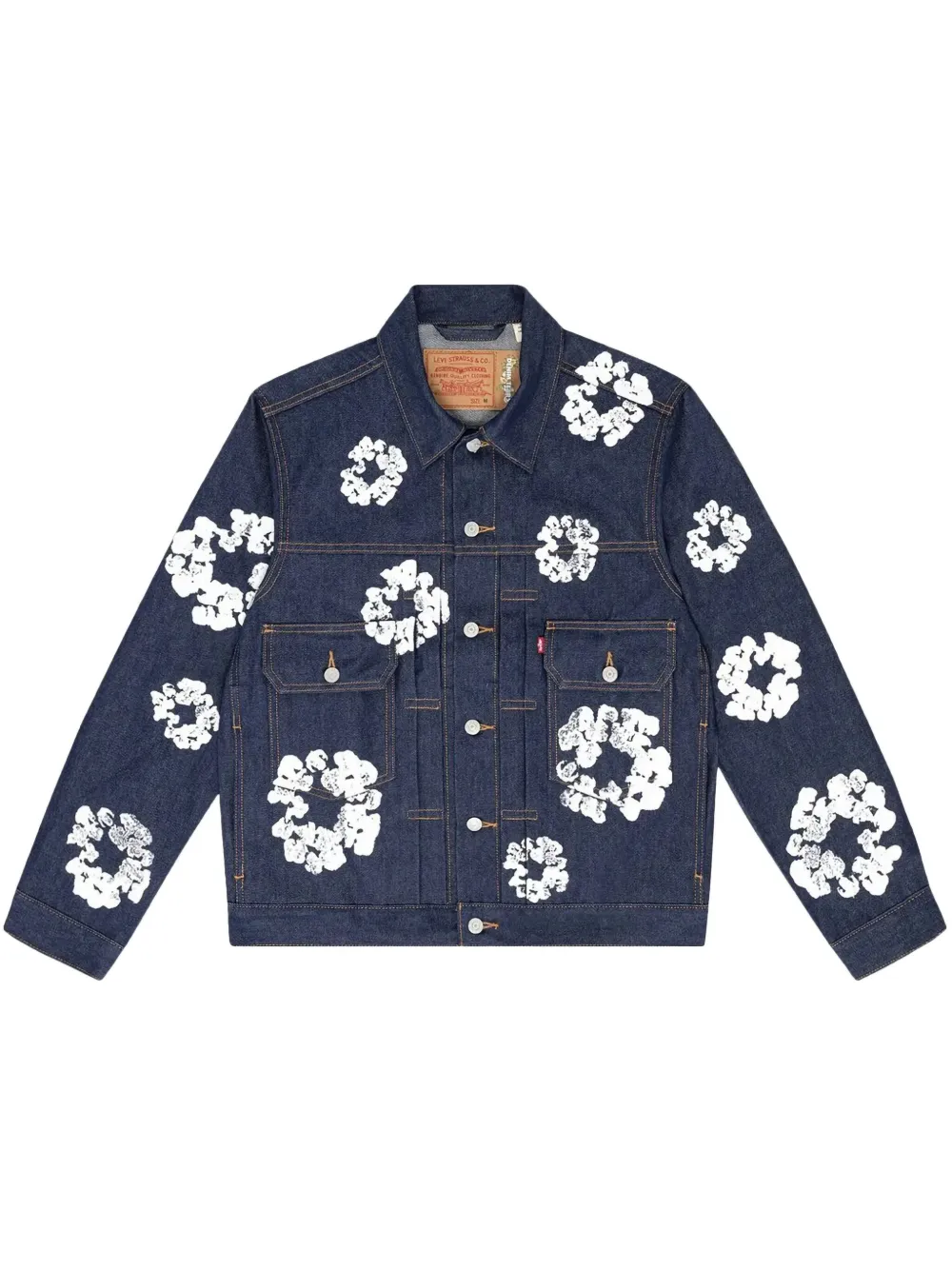 Denim Tears x Levi's Wreath Type-3 jacket - Blu