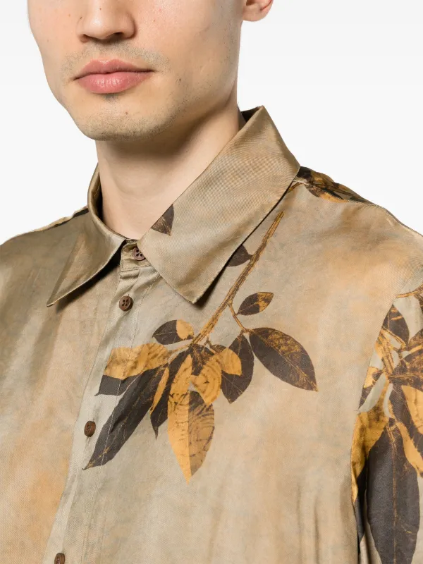 Uma Wang branches-printed Shirt | Neutrals | FARFETCH IN