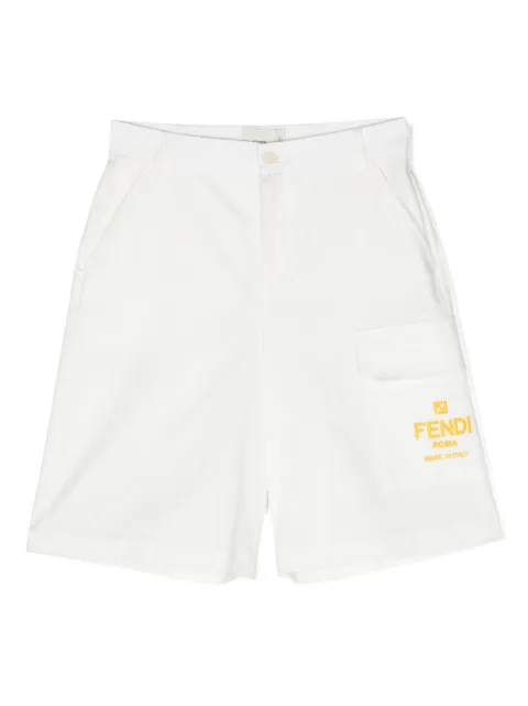 Fendi Kids bermuda à motif FF