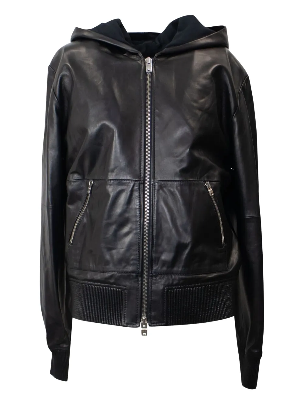 AMIRI chamarra de piel | negro | Image 1