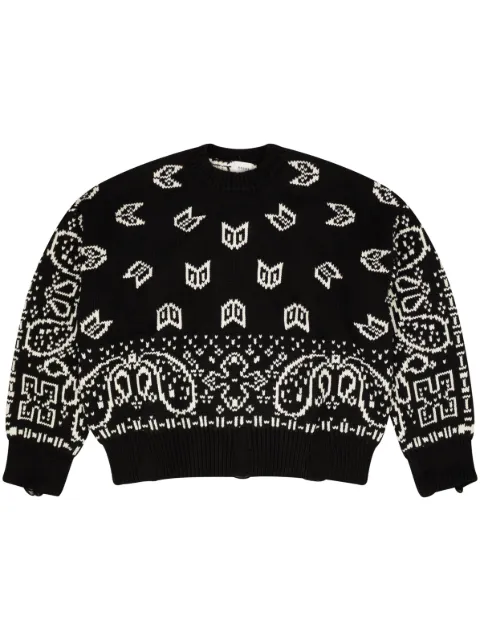 RHUDE suéter con motivo de bandana