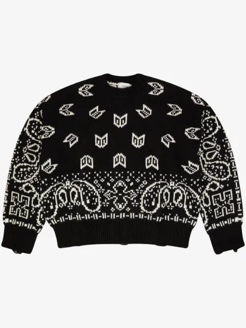 RHUDE bandana-print cotton jumper