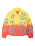 Denim Tears gradient-print denim jacket - Yellow
