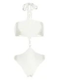 Cult Gaia Caitriona beaded swimsuit - White