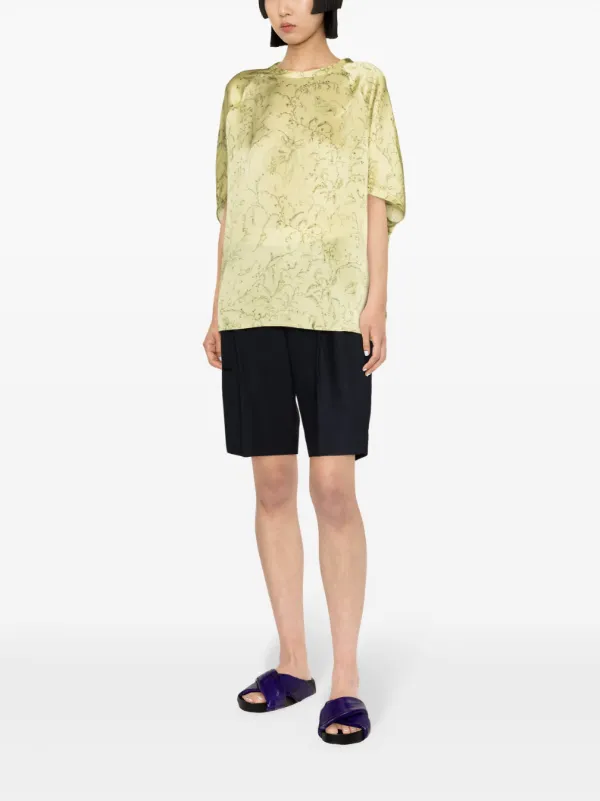 Fabiana Filippi グラフィック シルクブラウス | グリーン | FARFETCH JP