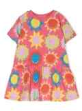 Stella McCartney Kids smiley-suns printed dress - Pink