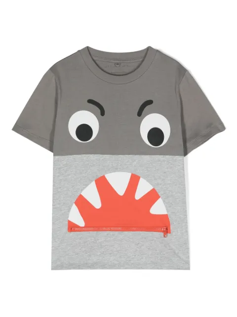 Stella McCartney Kids shark-print cotton T-shirt