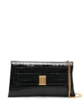 TOM FORD Nobile crocodile-embossed clutch bag - Black