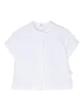 Il Gufo short-sleeve linen shirt - White