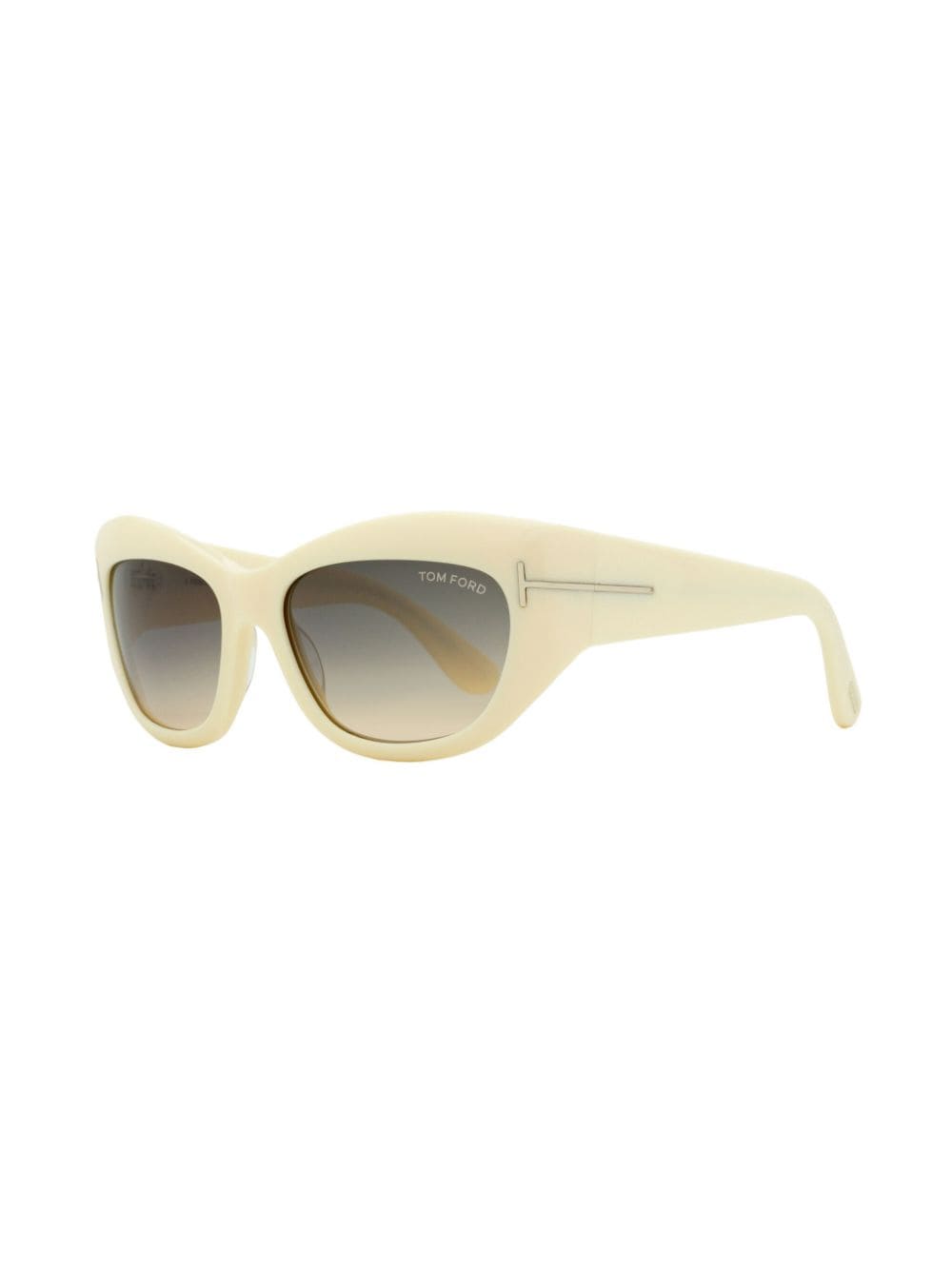 Shop Tom Ford Brianna Cat-eye Sunglasses In Neutrals