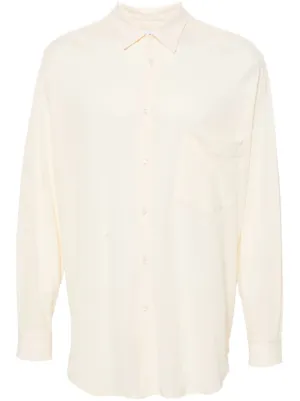 Homme Plissé Issey Miyake Edge プリーツ シャツ | ホワイト Homme Plissé Issey Miyake Edge プリーツ シャツ | ホワイト