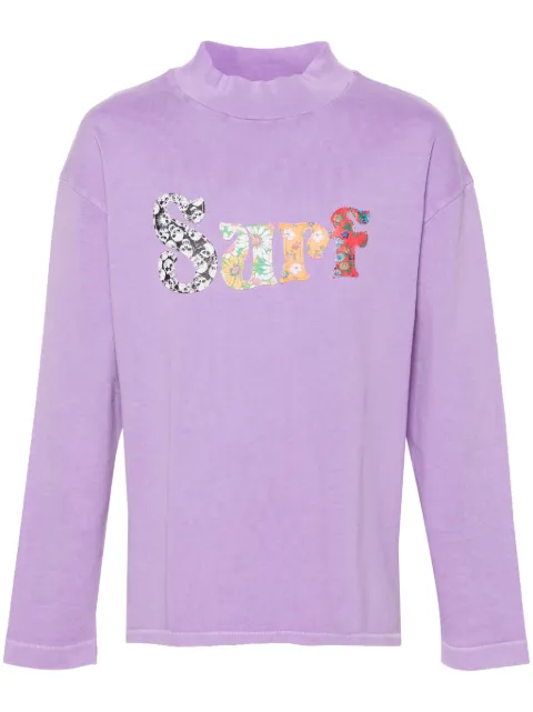 ERL motif-embroidered cotton T-shirt