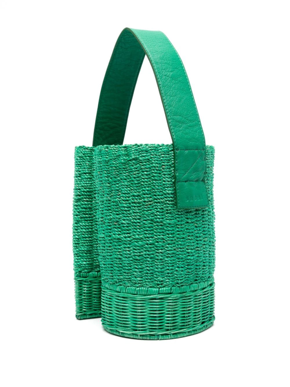 sacai interwoven bucket bag - Groen