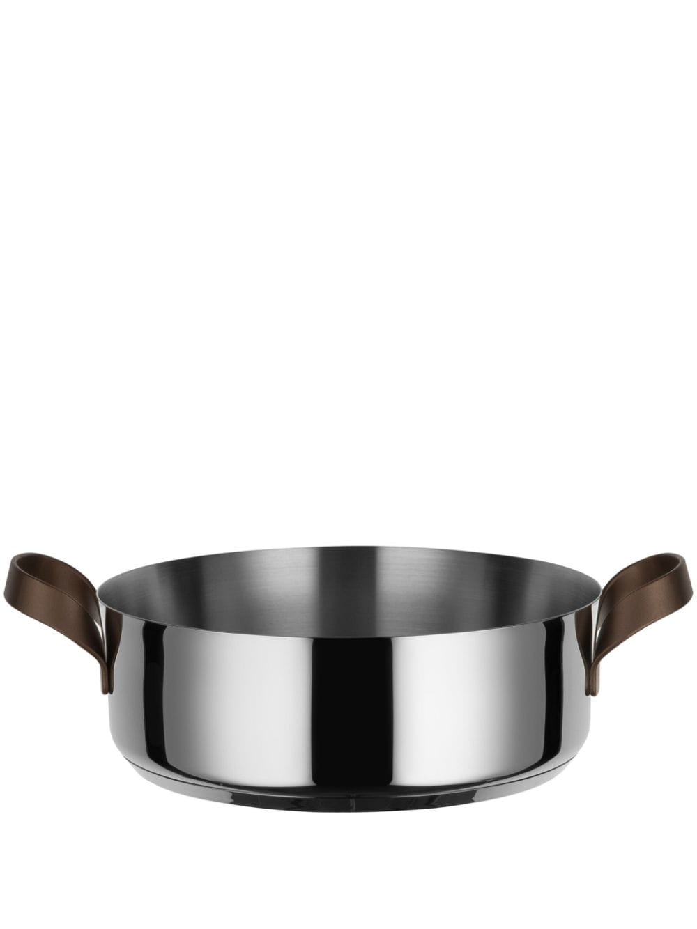Alessi Edo Low Casserole stainless-steel saucepan (28cm x 11.5cm x 36cm) - Silver