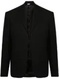 Random Identities open-front twill blazer - Black