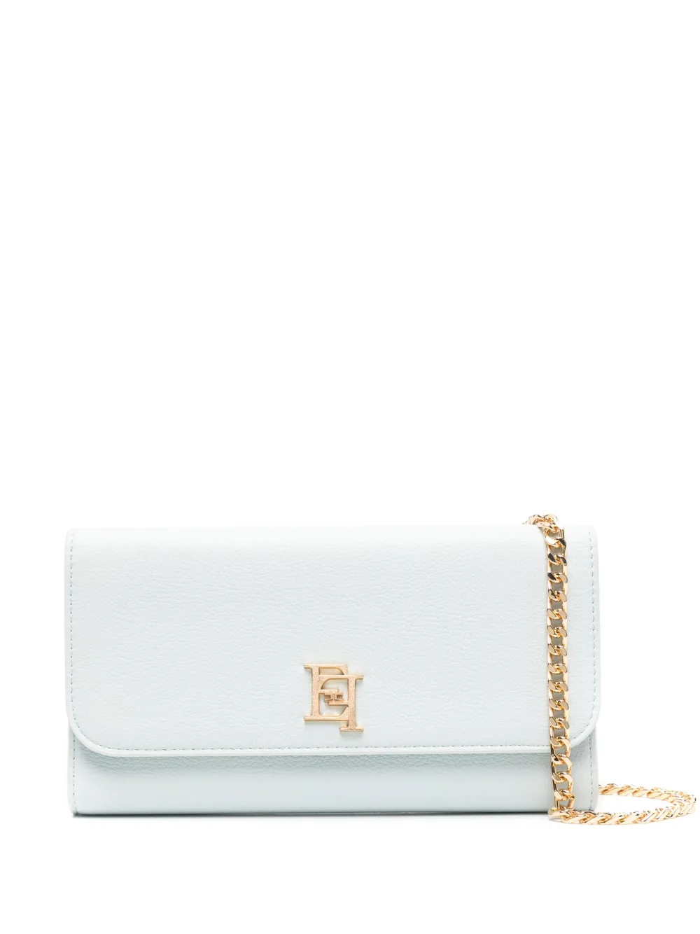 Elisabetta Franchi Portemonnee met metalen logo Blauw
