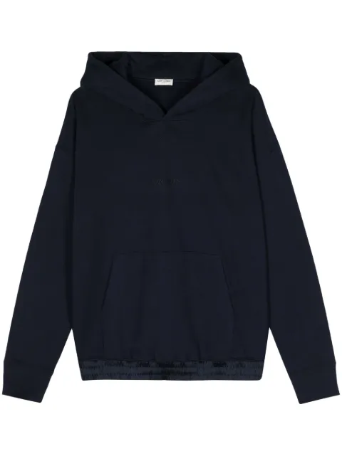 Saint Laurent hoodie con logo bordado