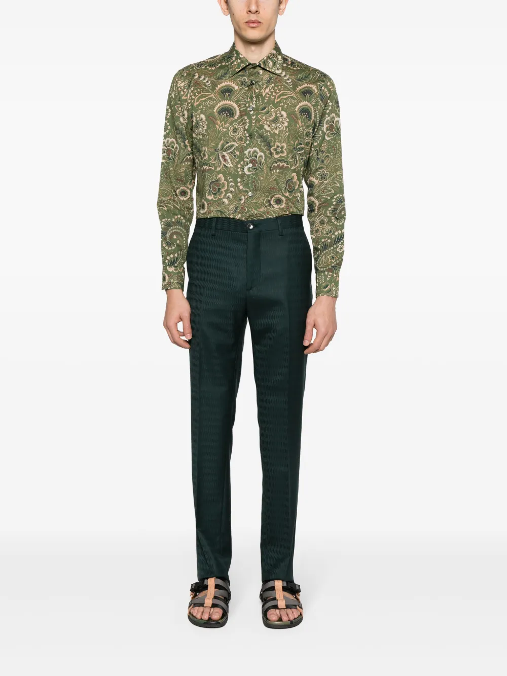 ETRO Flared broek Groen