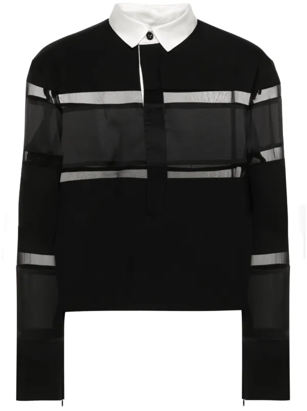 Sacai Suiting Bonding Polo Shirt - Farfetch