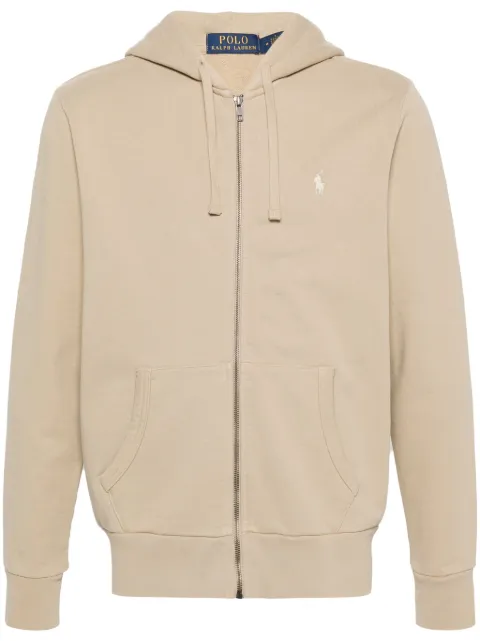 Polo Ralph Lauren Polo-Pony-embroidery zipped hoodie