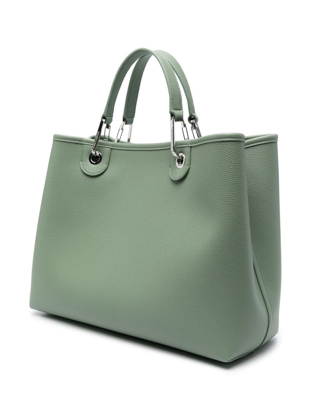 Shop Emporio Armani Medium Myea Tote Bag In Green
